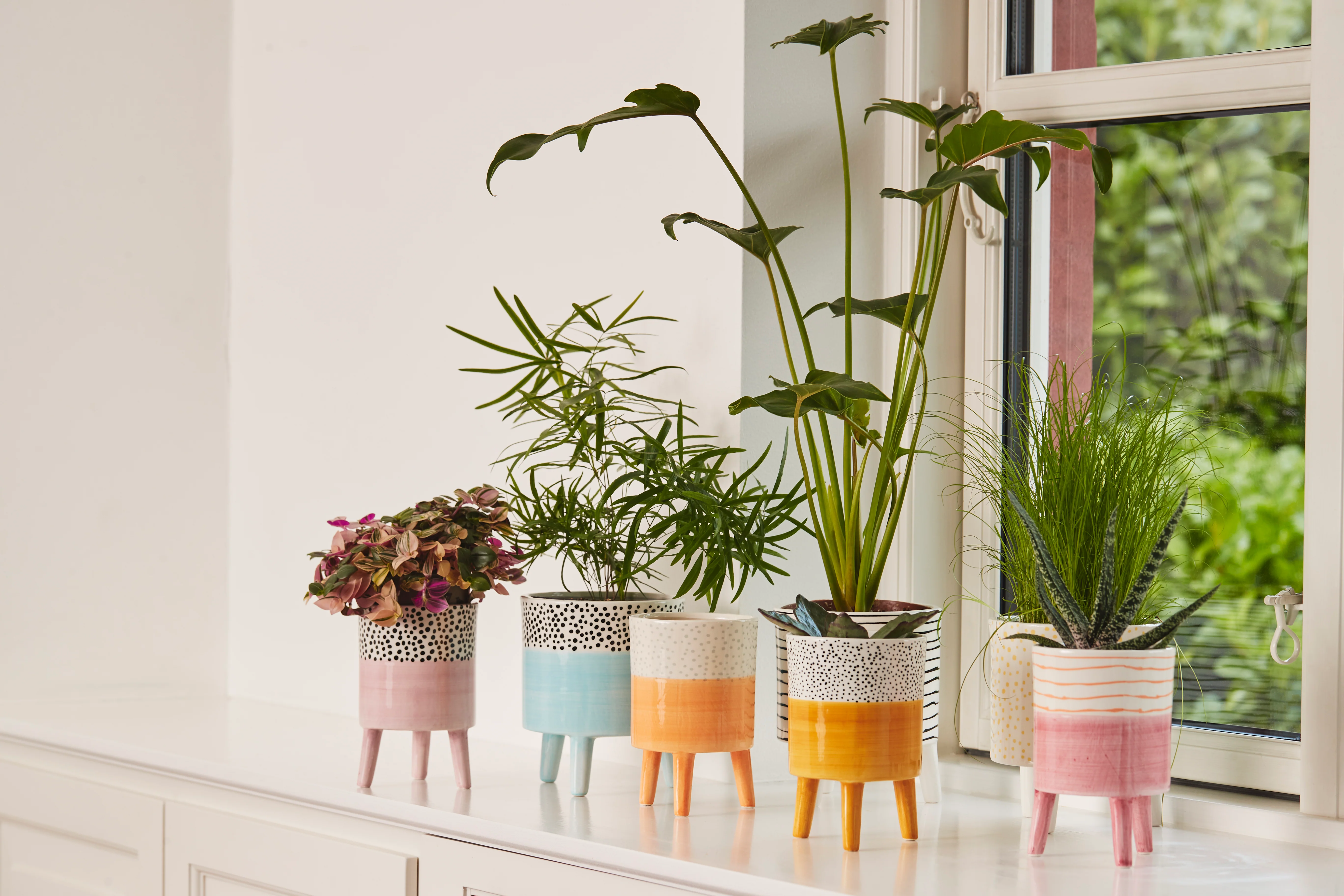 Bahne Ceramic Planter Spotty Orange - Image 3