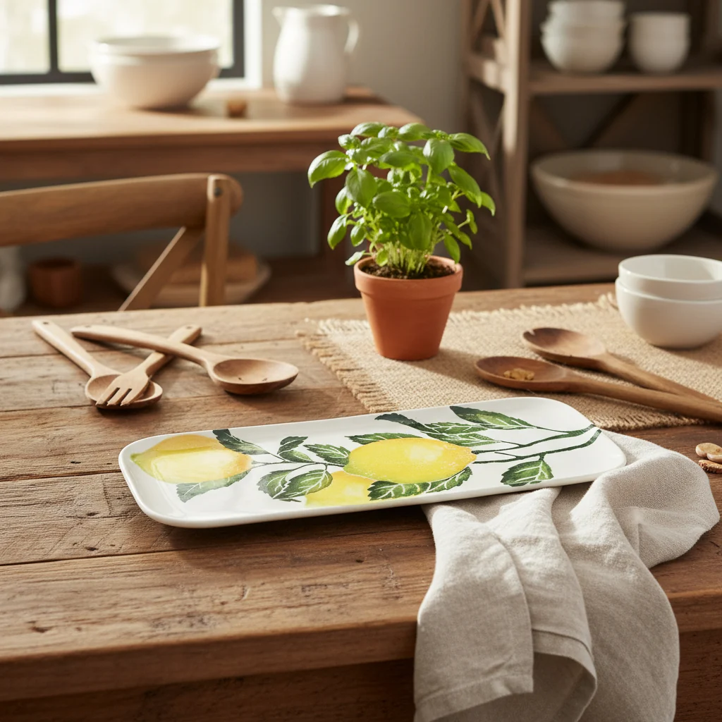 Bliss Home Lemon Rectangle Serving Platter - Image 4