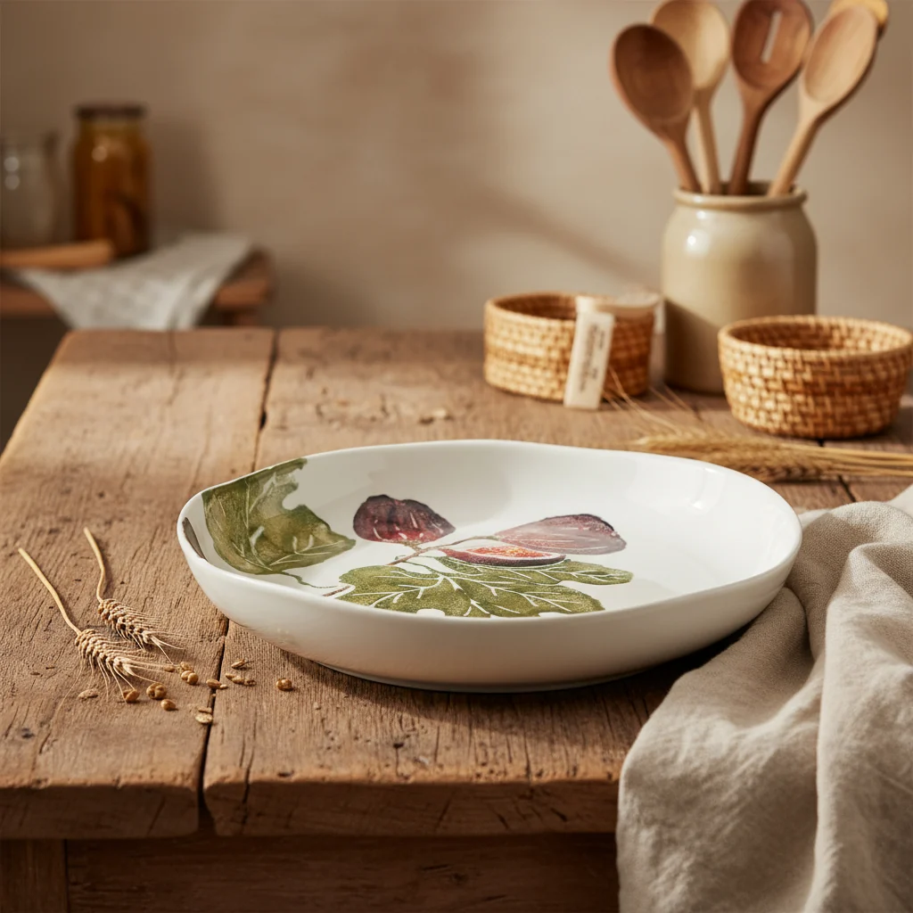 Bliss Home Fig Round Shallow Serving Dish - Image 3