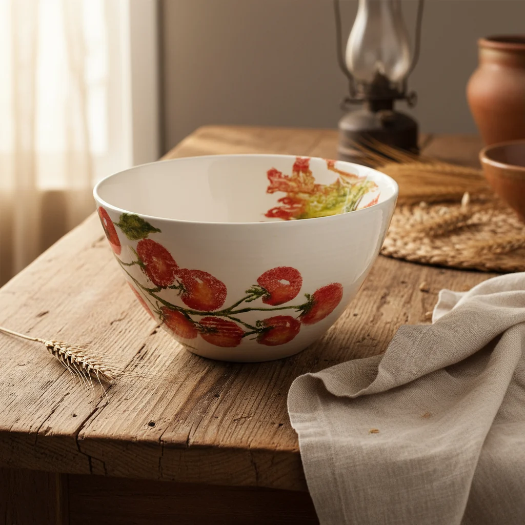 Bliss Home Large Salad Bowl, Vine Tomatoes - Image 3