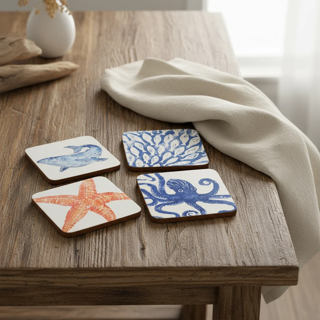 Bliss Home Sea Life Coasters, Set Of 4 - Image 6
