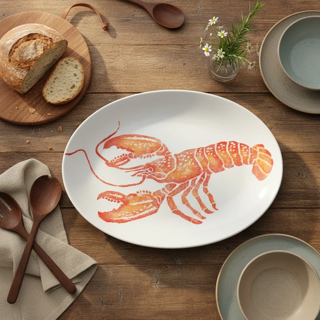 Bliss Home Extra Large Oval Serving Platter, Lobster - Image 4