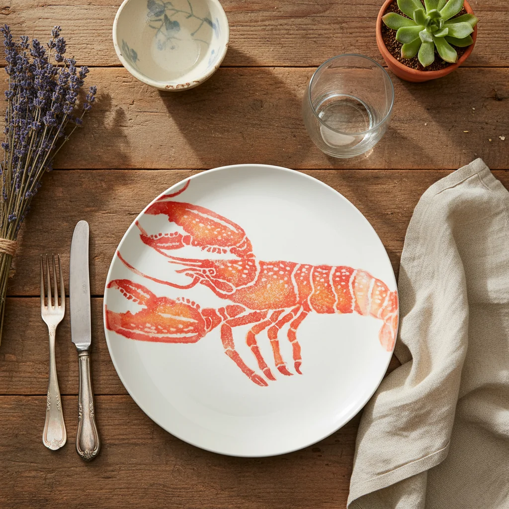Bliss Home Serving Large Round Platter, Lobster - Image 3