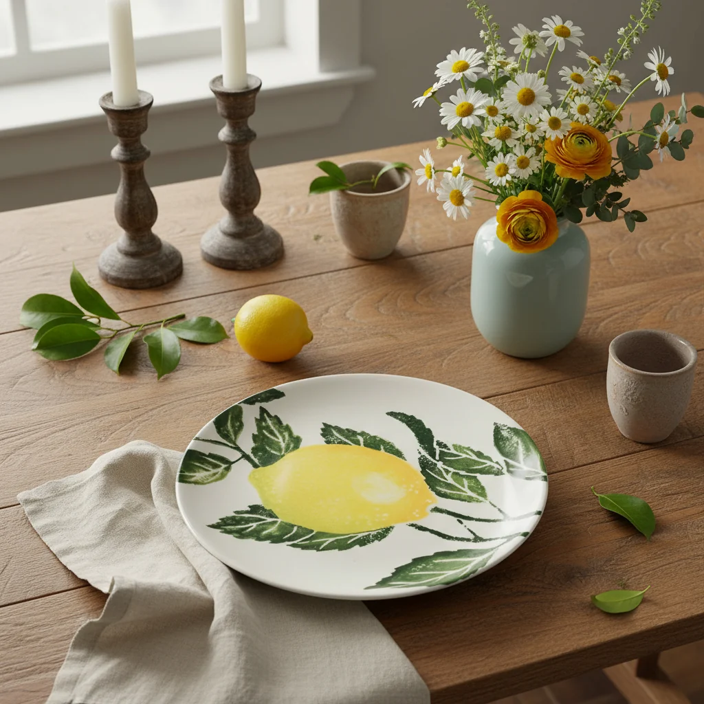 Bliss Home Side Plate, Lemons - Image 3