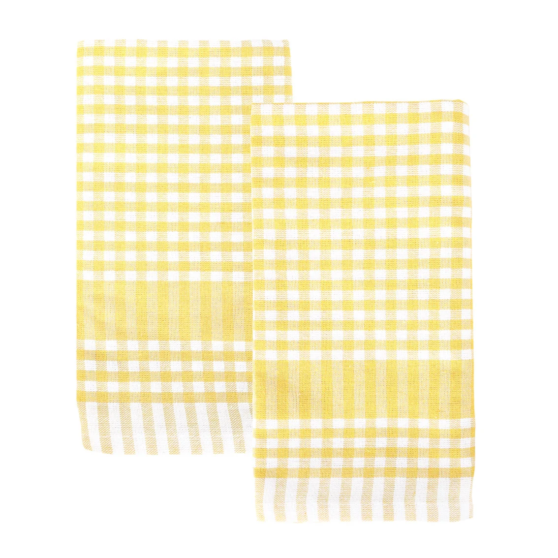 Bon Appetit Cotton Gingham Tea Towels, Yellow (Set Of 2) - Image 2
