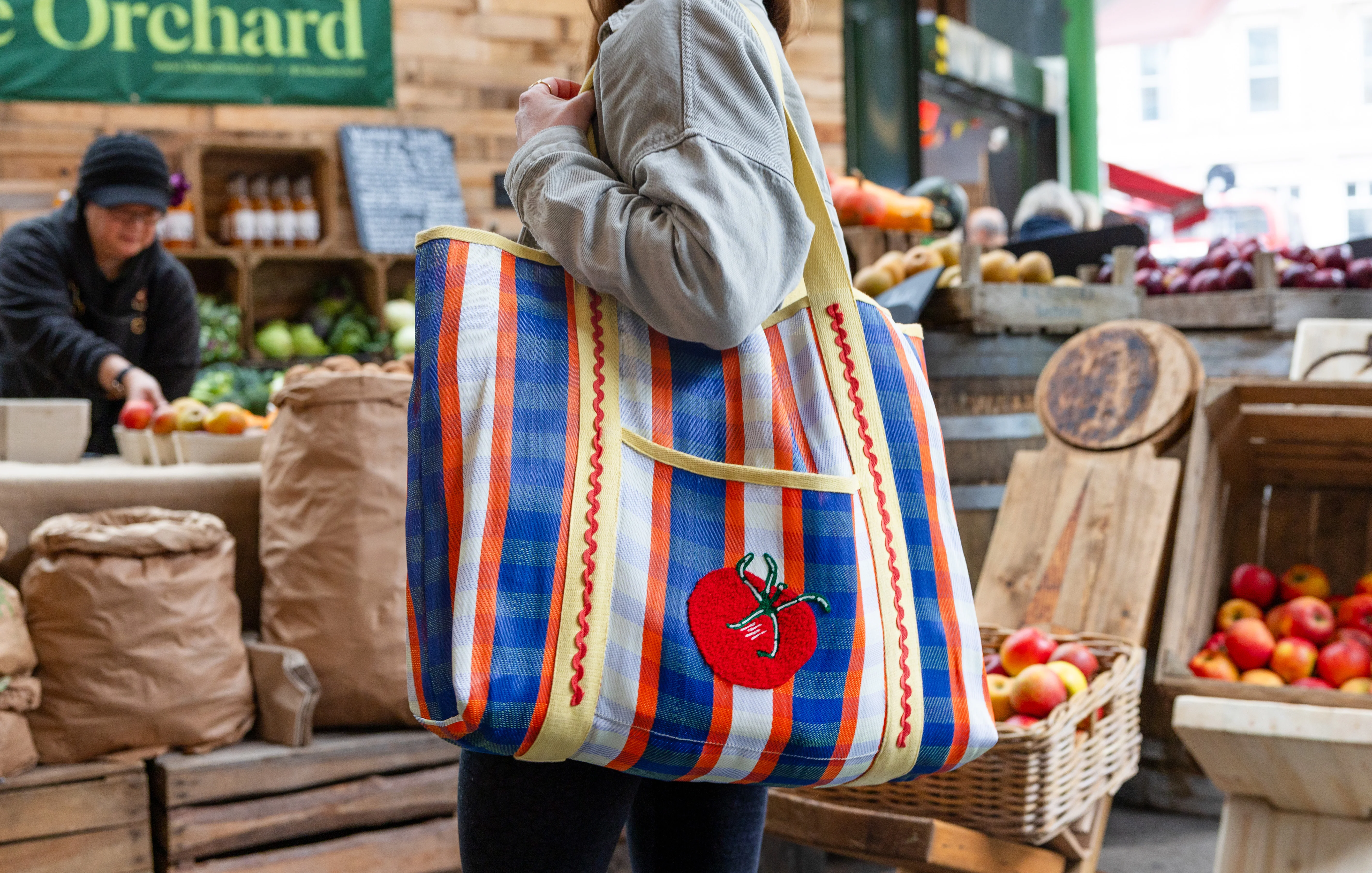 Bon Appetit  Tomato Tote Bag (Recycled Plastic) - Image 6