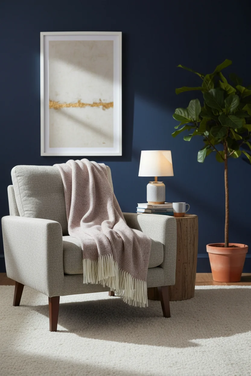 Bronte By Moon Donegal Pure New Wool Throw, Rose - Image 4