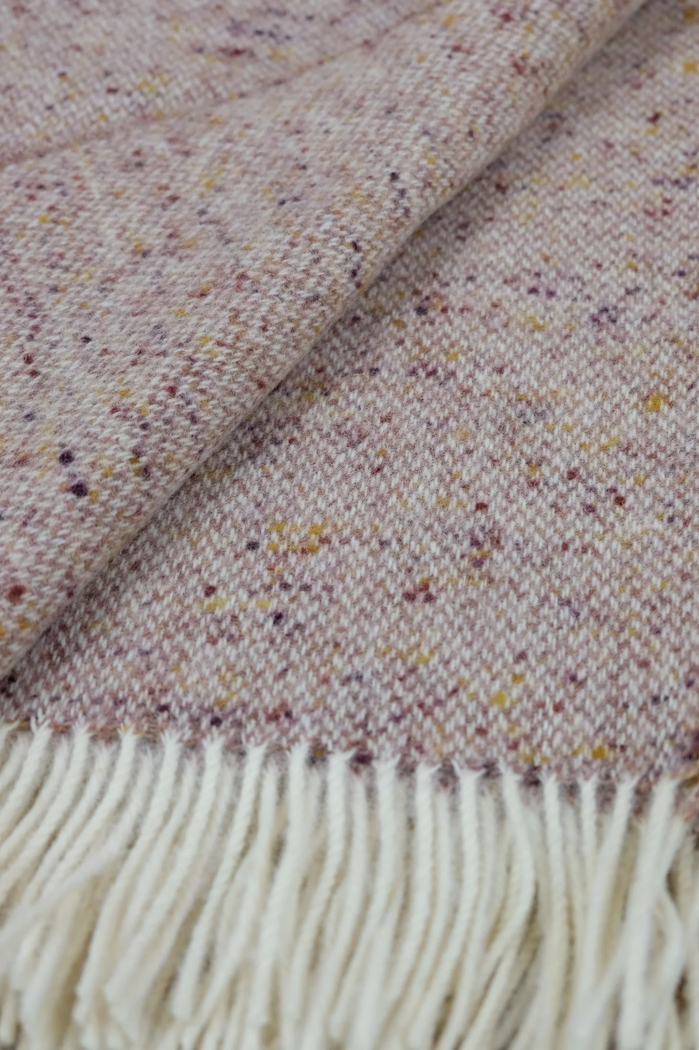 Bronte By Moon Donegal Pure New Wool Throw, Rose - Image 7