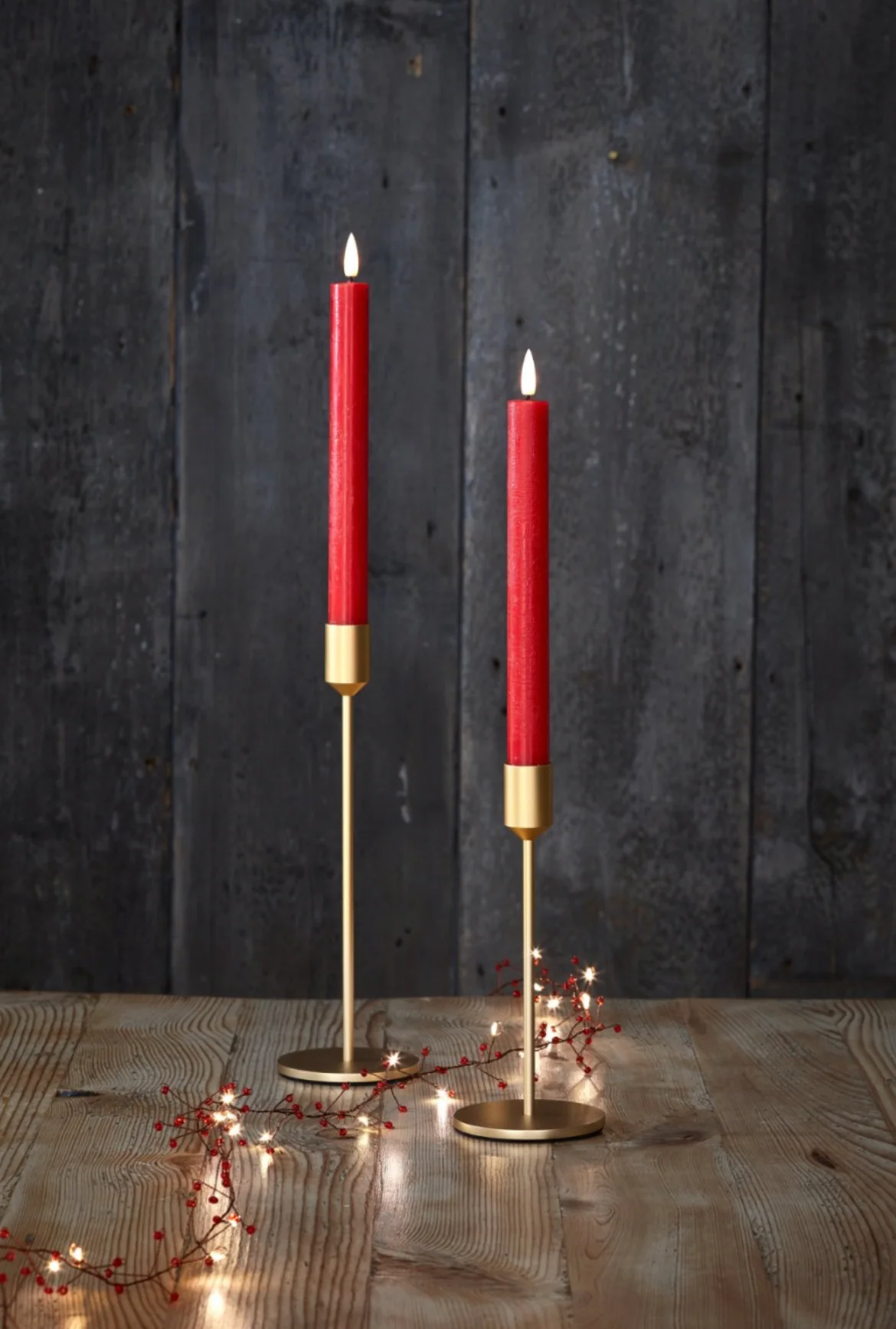 Candle Holder, Matt Gold (Set Of 2) - Image 3
