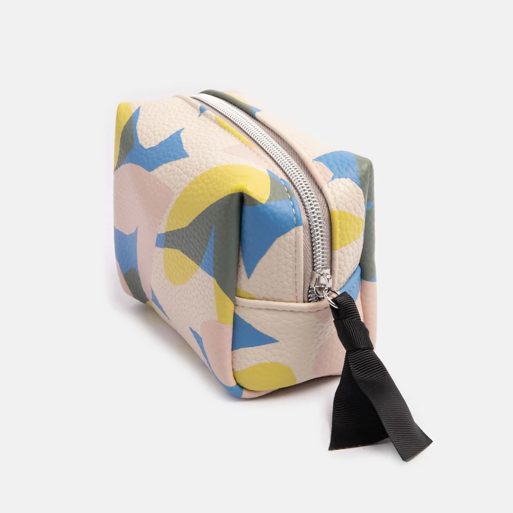 Caroline Gardner Mini Cube Cosmetic Bag, Confetti Hearts - Image 2