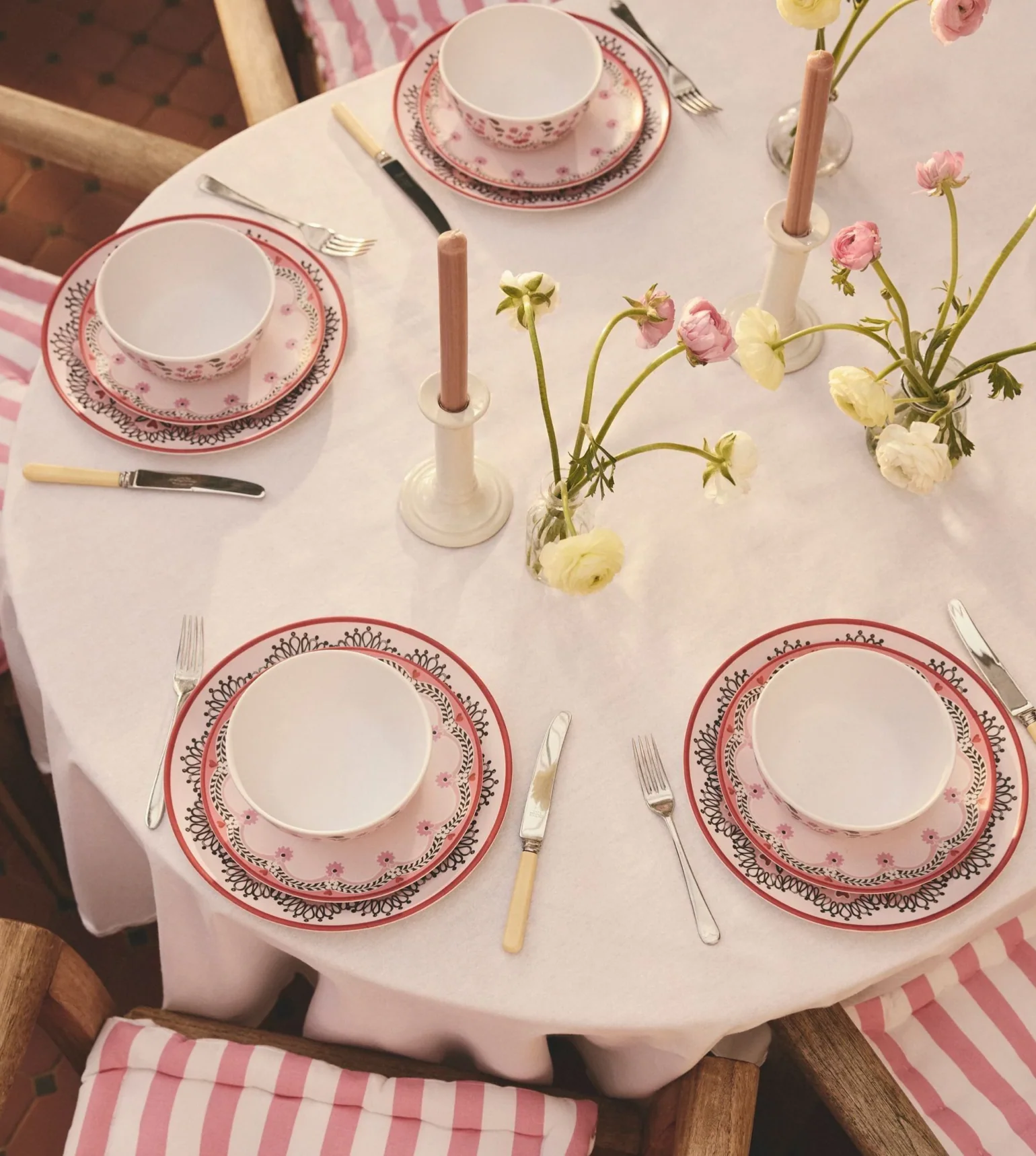 Cath Kidston Cherry Melamine Picnic Bowls (Set Of 4) - Image 6