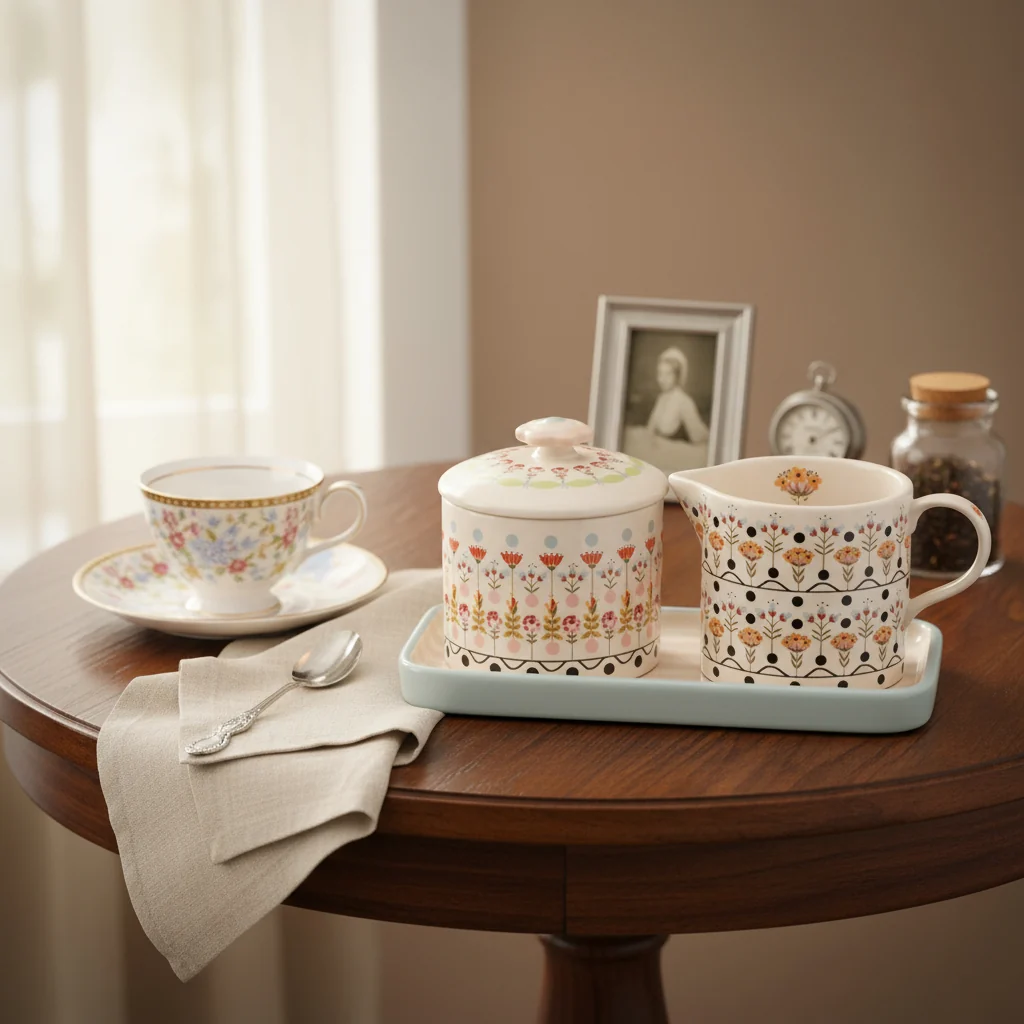 Cath Kidston Painted Table Sugar & Milk Jug Set - Image 4