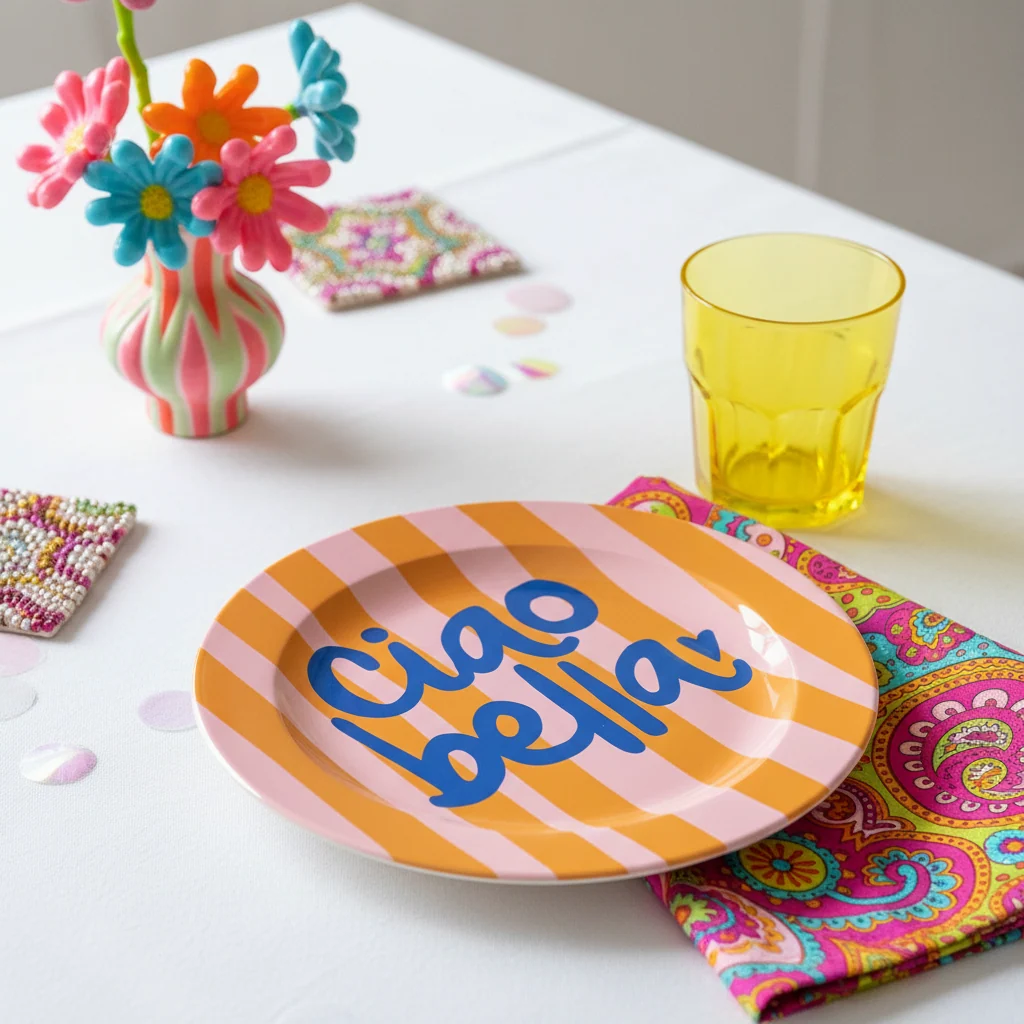 Ciao Bella Ceramic Dinner Plate By The Boy & The Bear - Image 5