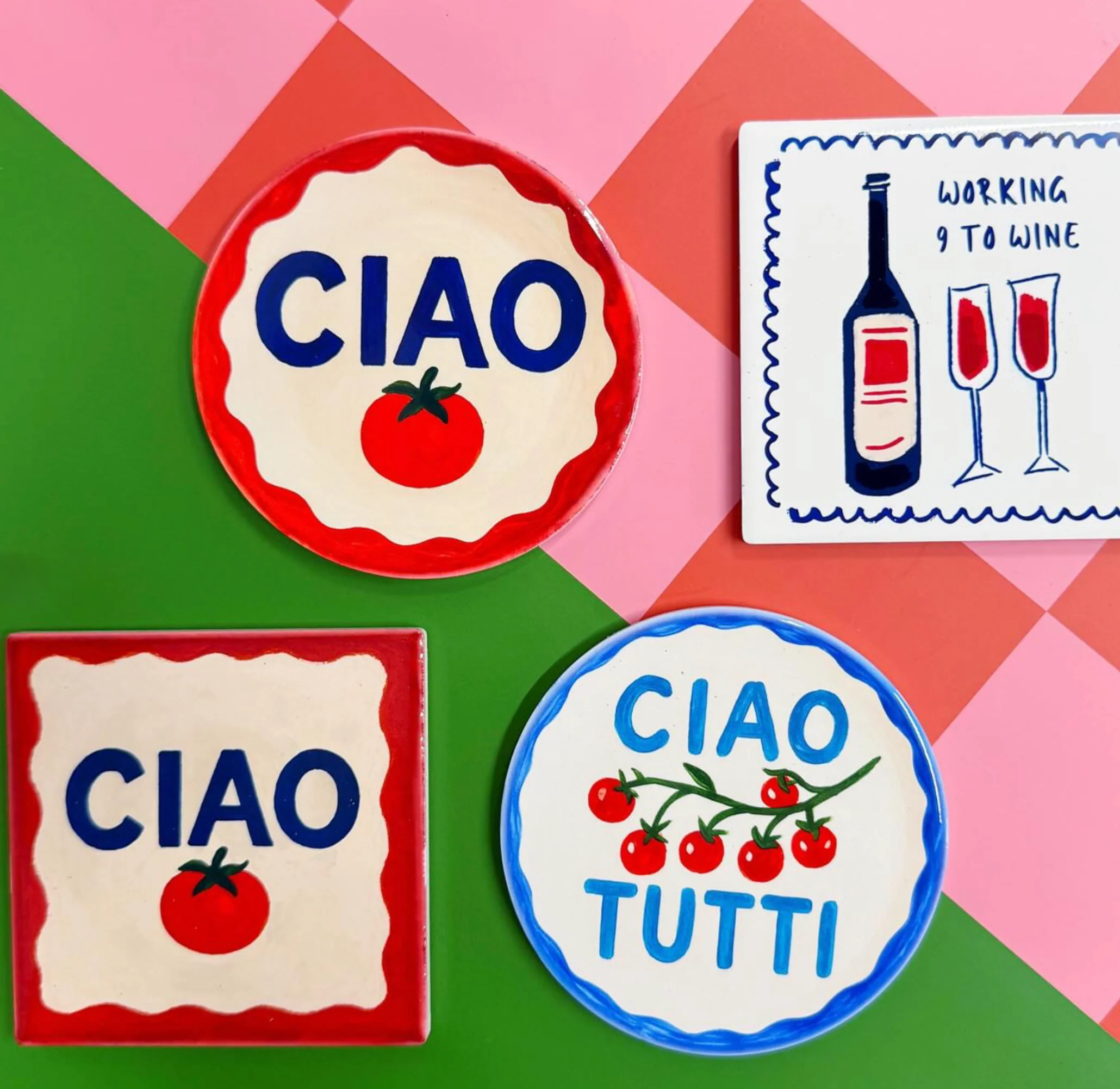Ciao Tutti Ceramic Dinner Plate By Ms Doodle - Image 6