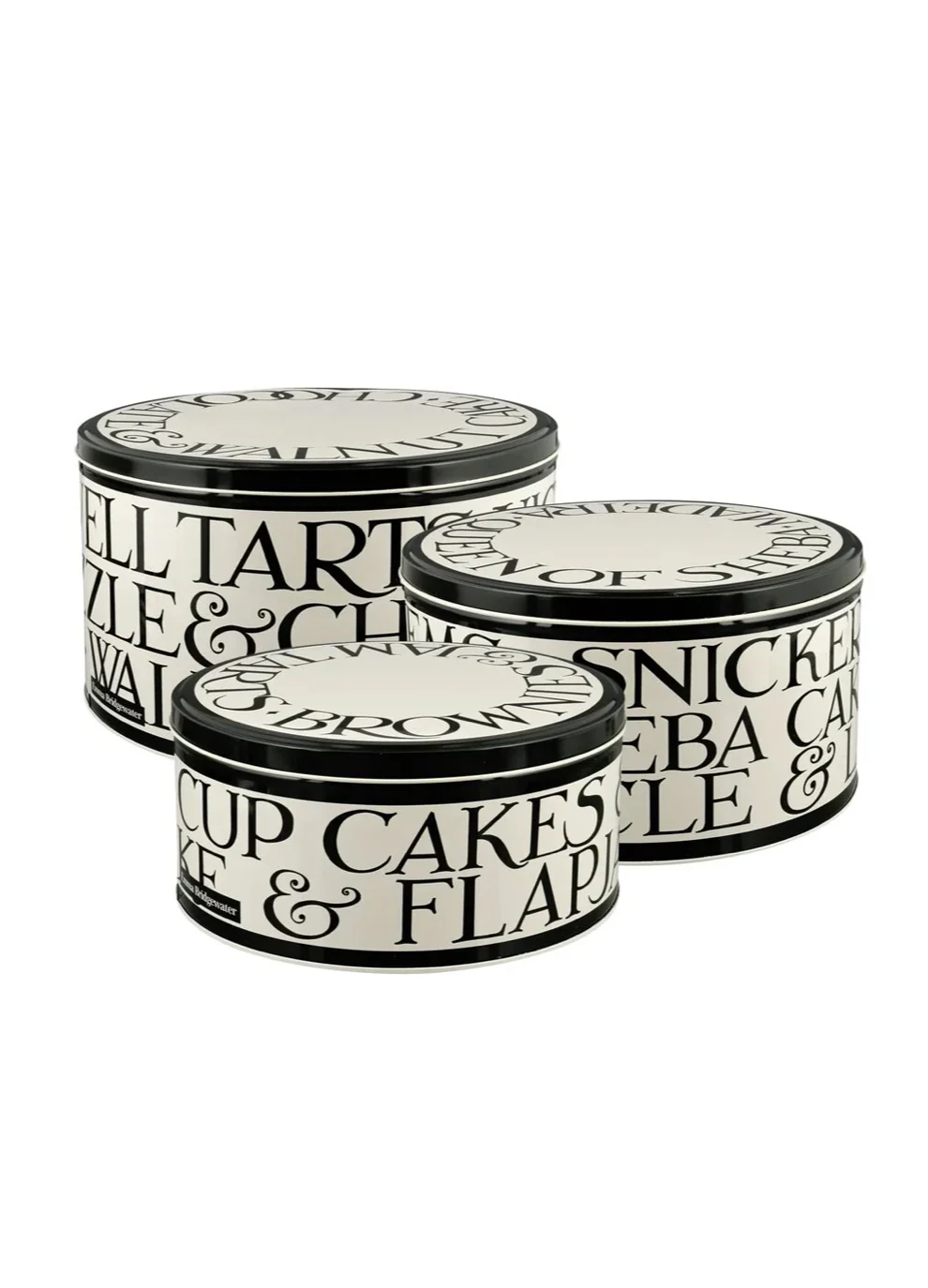 Emma Bridgewater Round Cake Tins, Black Toast (Set Of 3) - Image 4