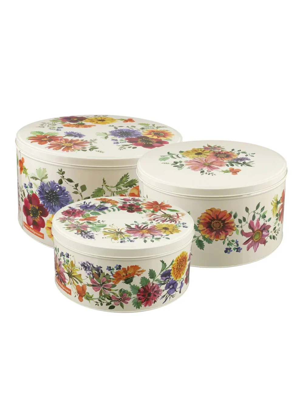 Emma Bridgewater Round Cake Tins, Garden Flowers  (Set Of 3) - Image 4