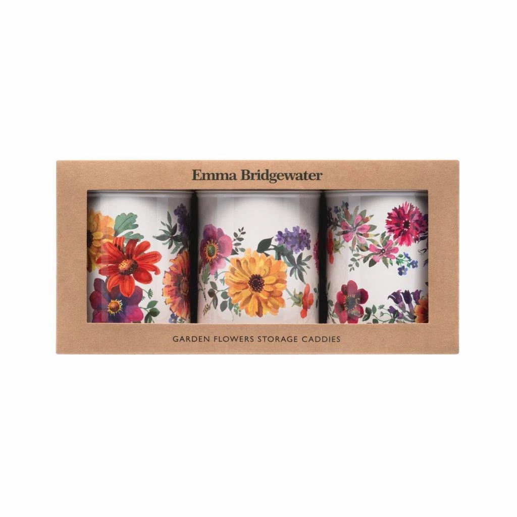 Emma Bridgewater Round Storage Canisters, Garden Flowers (Set Of 3) - Image 5