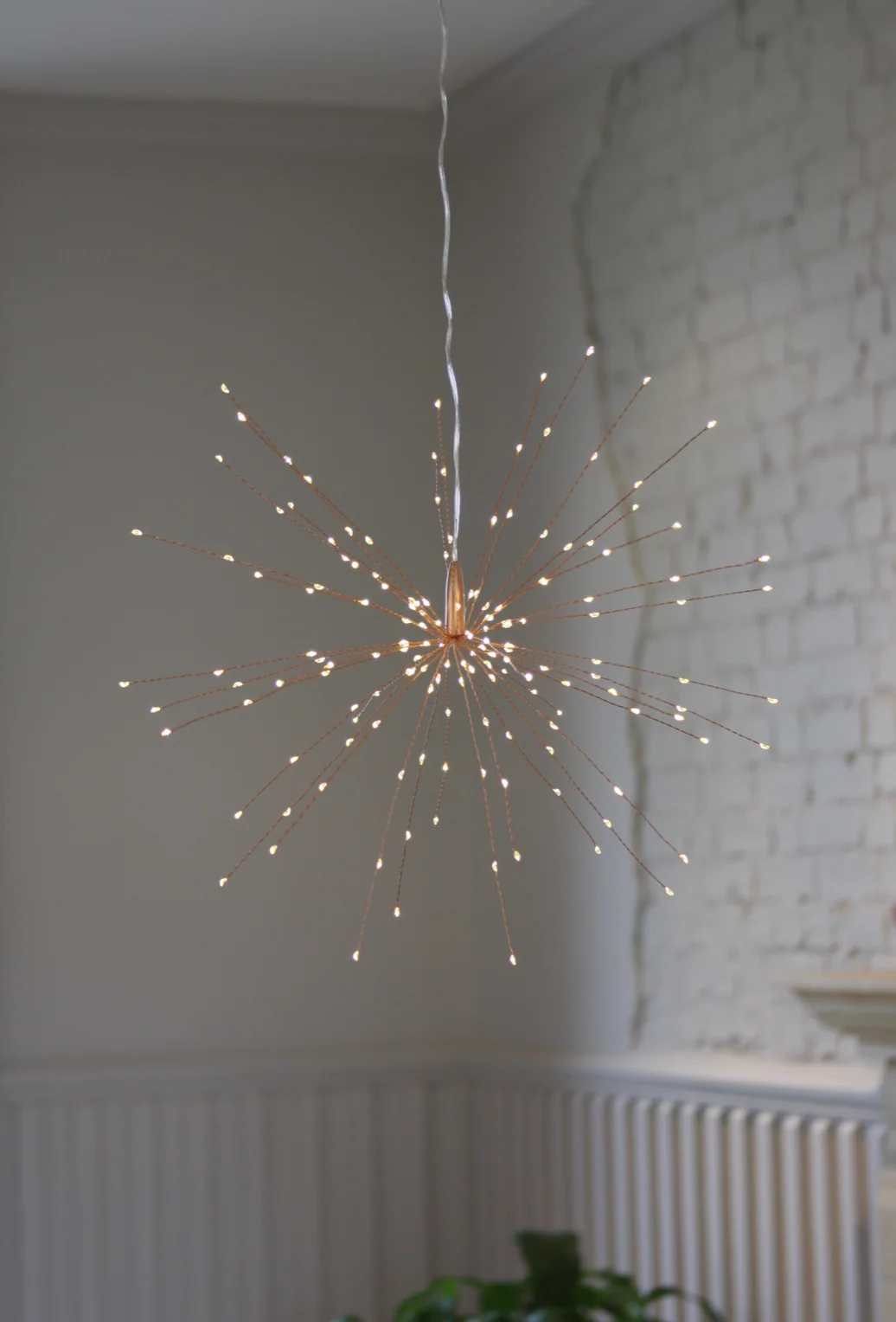 Hanging Starburst LED Fairy Light Copper (Battery Operated) - Image 7
