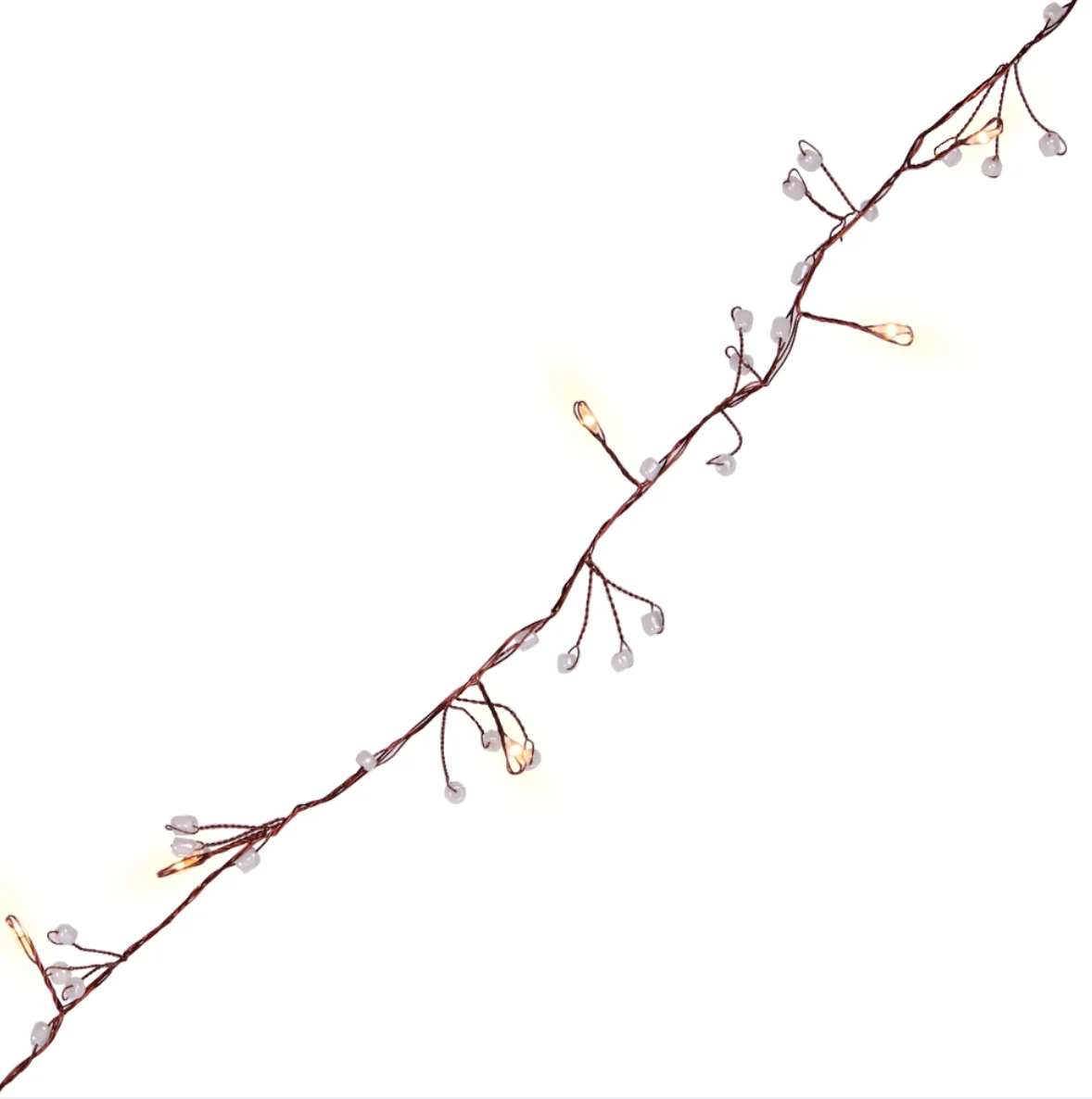 Jewel Cluster LED Fairy Lights,White (Battery Operated) - Image 3