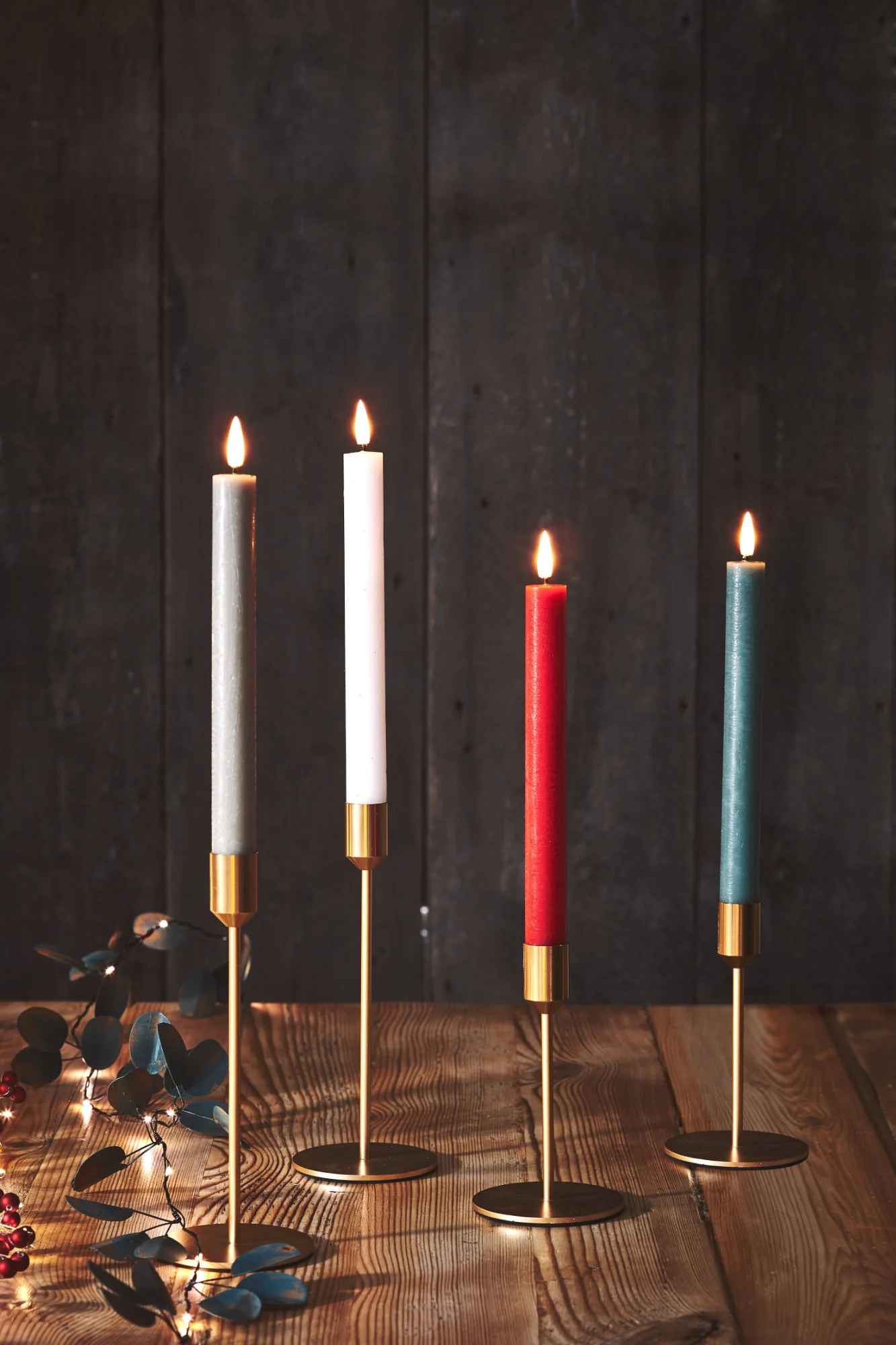 LED Dinner Candles, Red ( Set Of 2 ) - Image 2