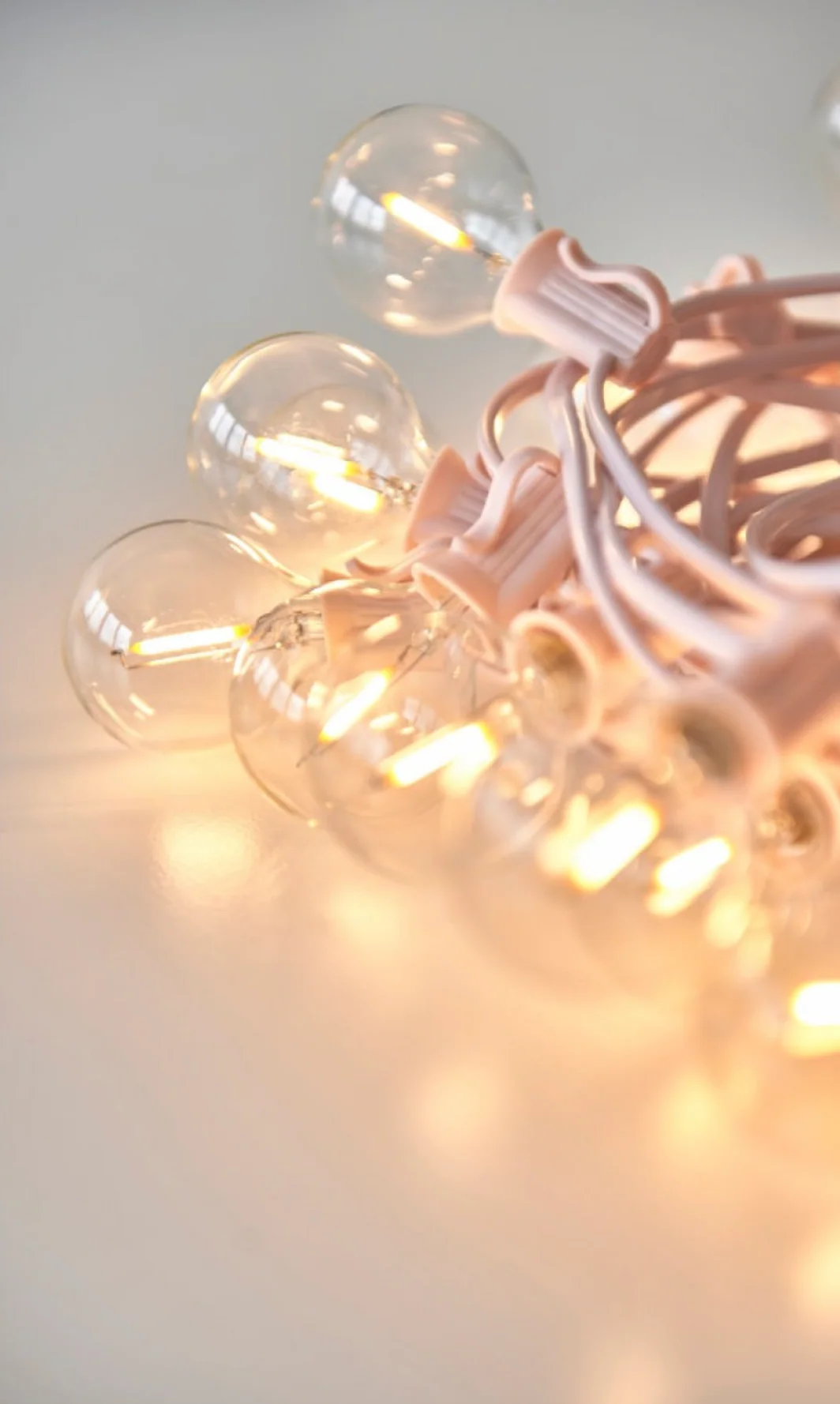 LED Festoon Light, Pastel Pink - Image 2