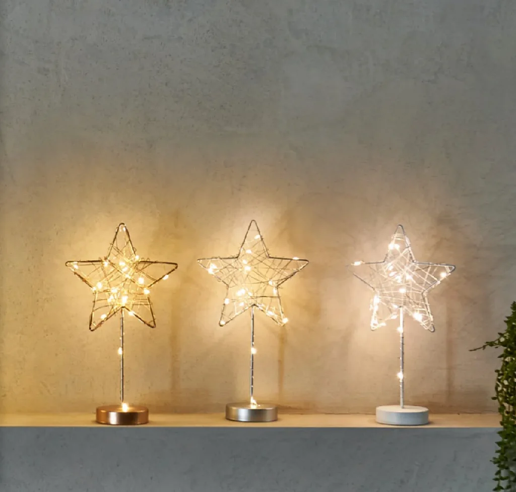 LED Table Star, Gold - Image 5
