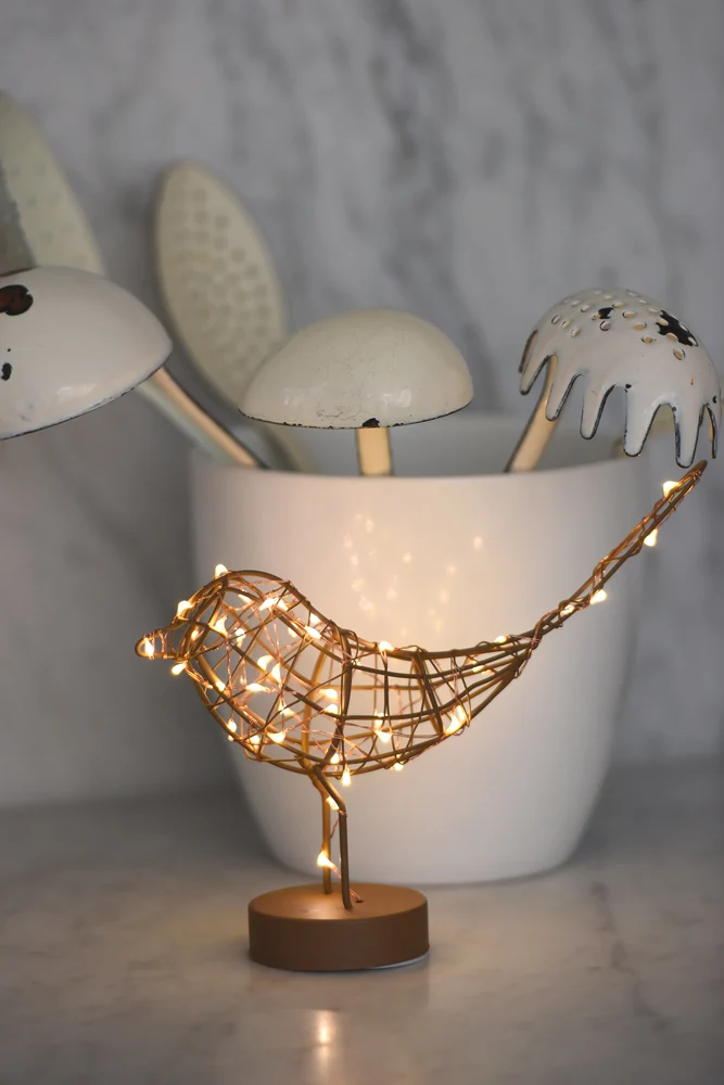 LED Table Top Robin Fairy Light (Battery Operated) - Image 7