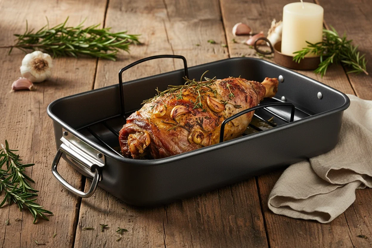 Luxe Kitchen Roasting Pan & Rack 40 CM - Image 3