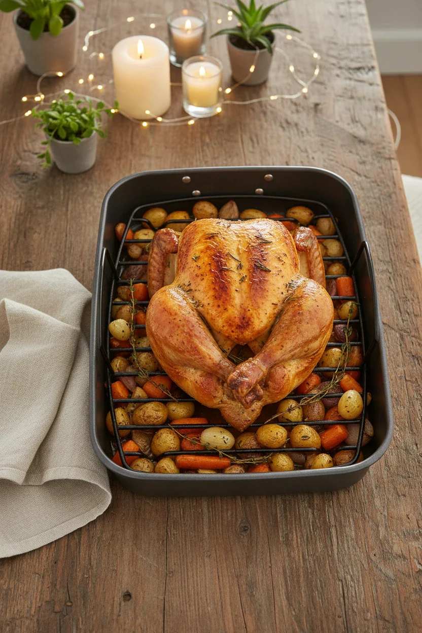 Luxe Kitchen Roasting Pan & Rack 40 CM - Image 5
