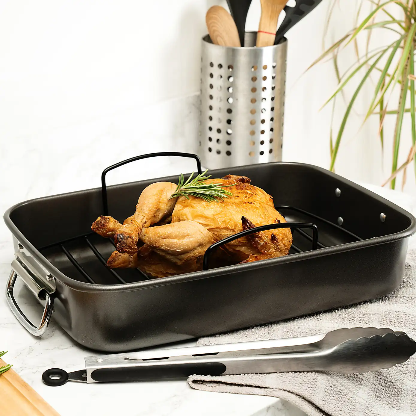 Luxe Kitchen Roasting Pan & Rack 40 CM - Image 7