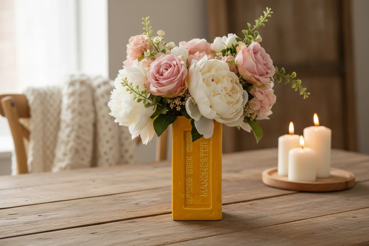 Manchester Brick Vase, Yellow - Image 4