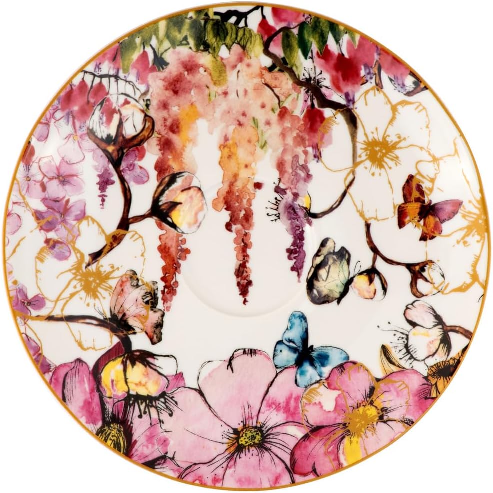Maxwell & Williams Estelle Michaelides Enchantment Footed Tea Cup & Saucer Set - Image 5