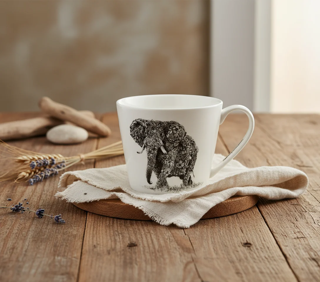 Maxwell & Williams Marini Ferlazzo Wildlife Mug, African Elephant - Image 2