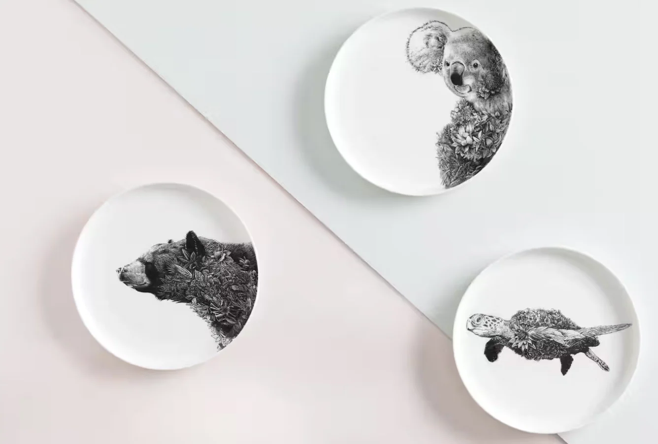 Maxwell & Williams Marini Ferlazzo Wildlife Side Plate, Green Sea Turtle - Image 3