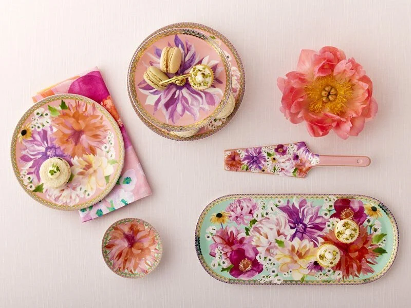 Maxwell & Williams Teas & C’S Dahlia Daze Serving Platter, Sky - Image 6