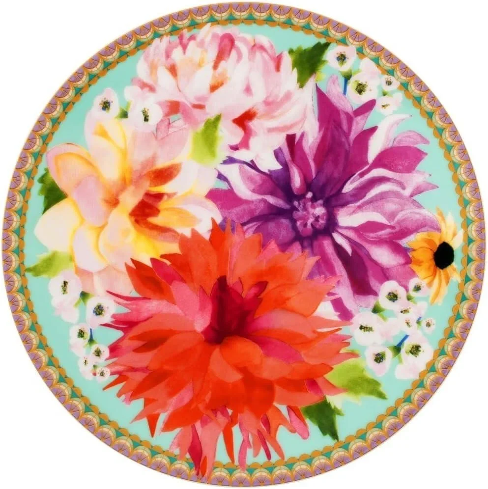 Maxwell & Williams Teas & C's Dahlia Daze Footed Cake Stand, Sky - Image 2
