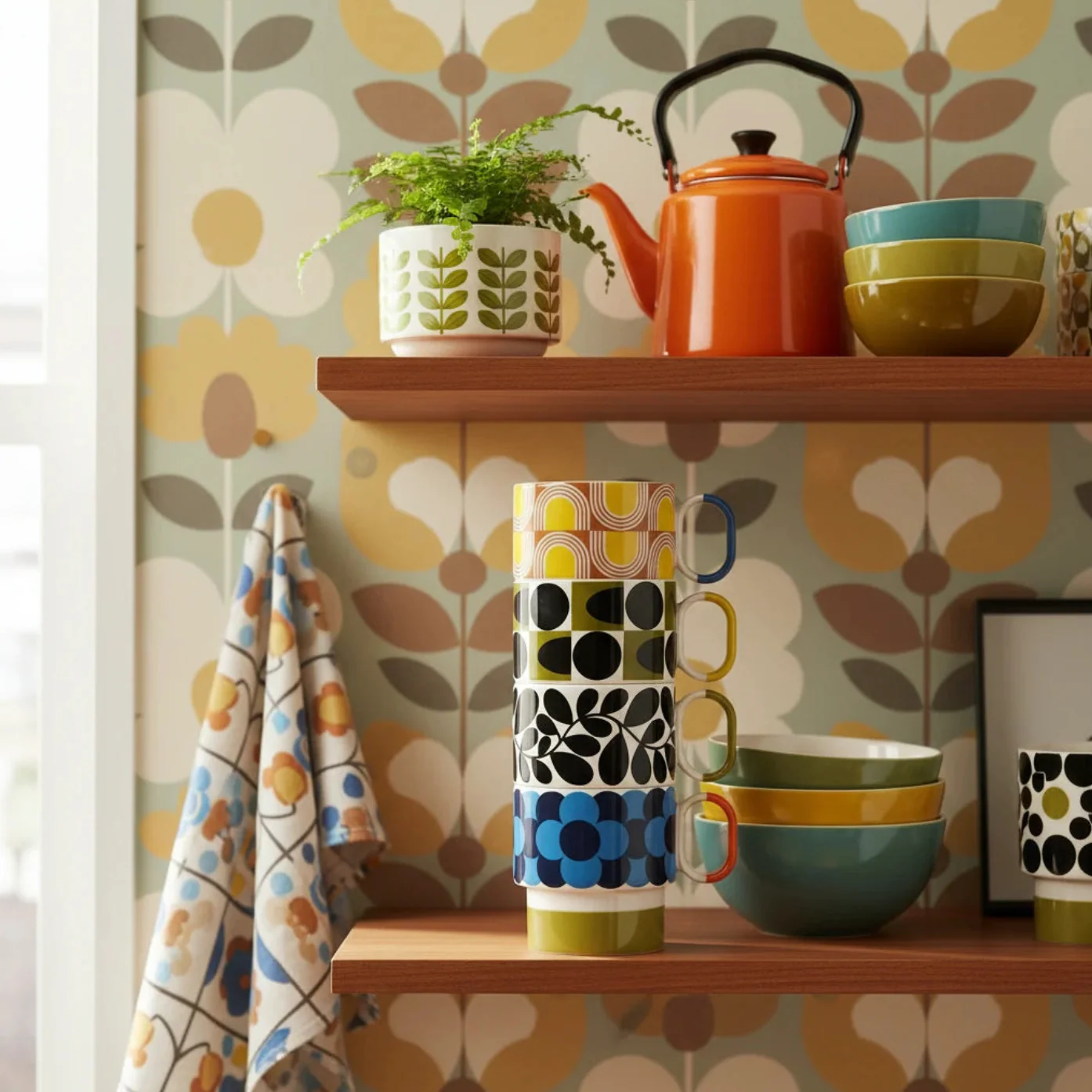 Orla Kiely Sycamore Stripe Stacking Mug - Image 5