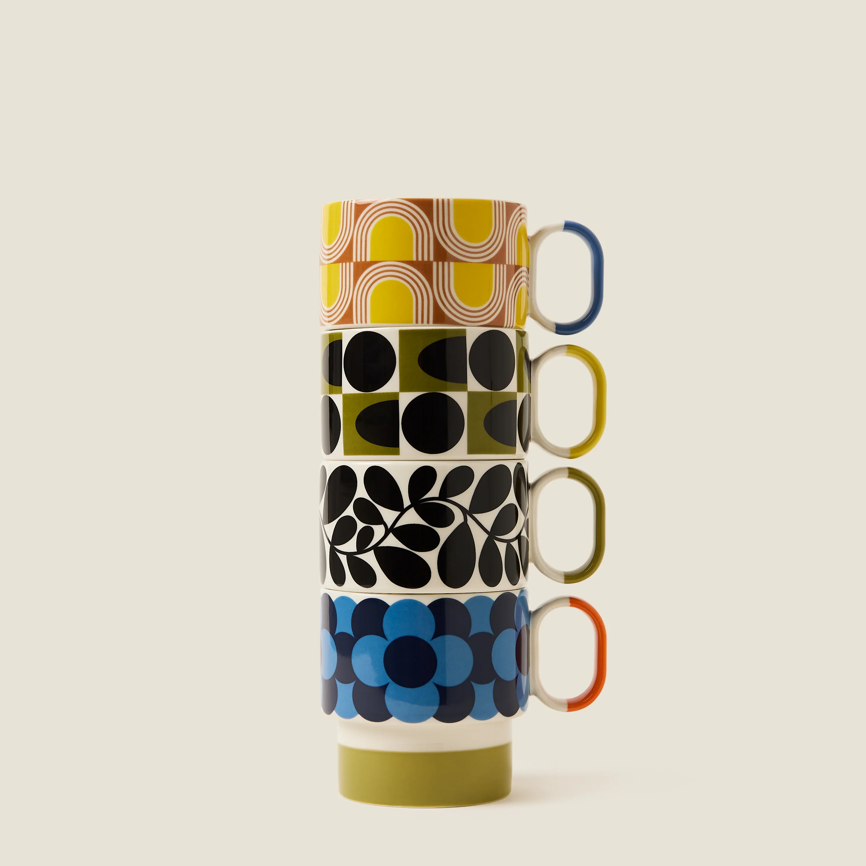 Orla Kiely Sycamore Stripe Stacking Mug - Image 7