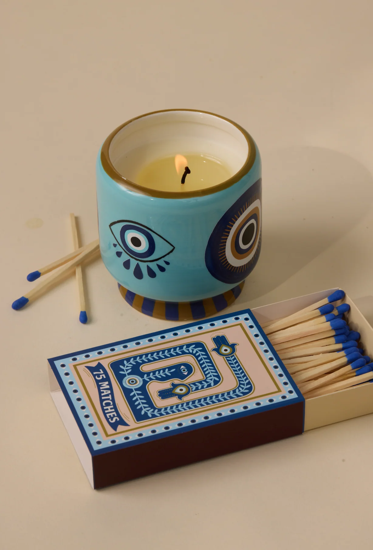 Paddywax A Dopo Eye Ceramic Scented Candle, Incense & Smoke - Image 5