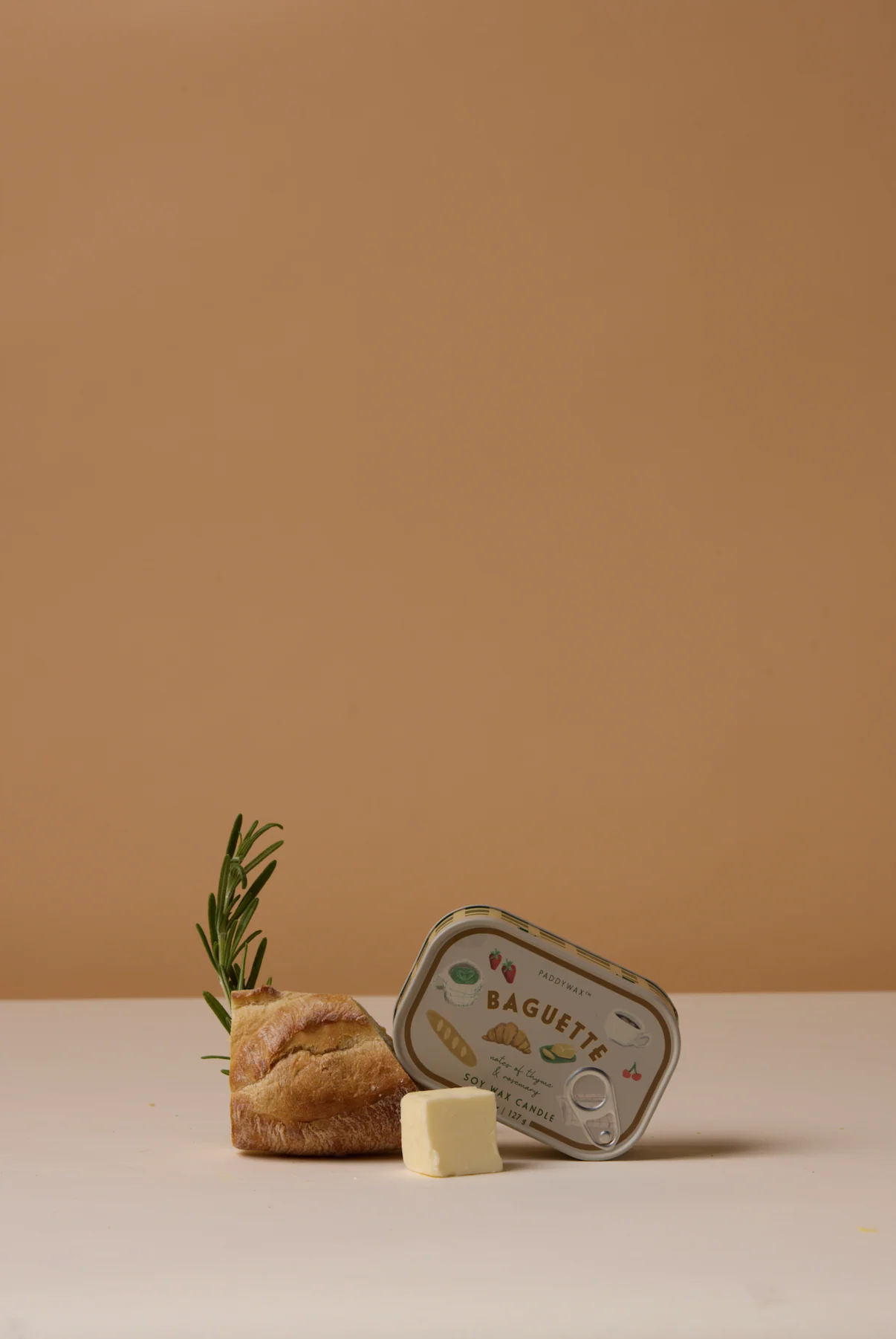 Paddywax Bistro French Baguette Tin Scented Candle, Rosemary Thyme - Image 4