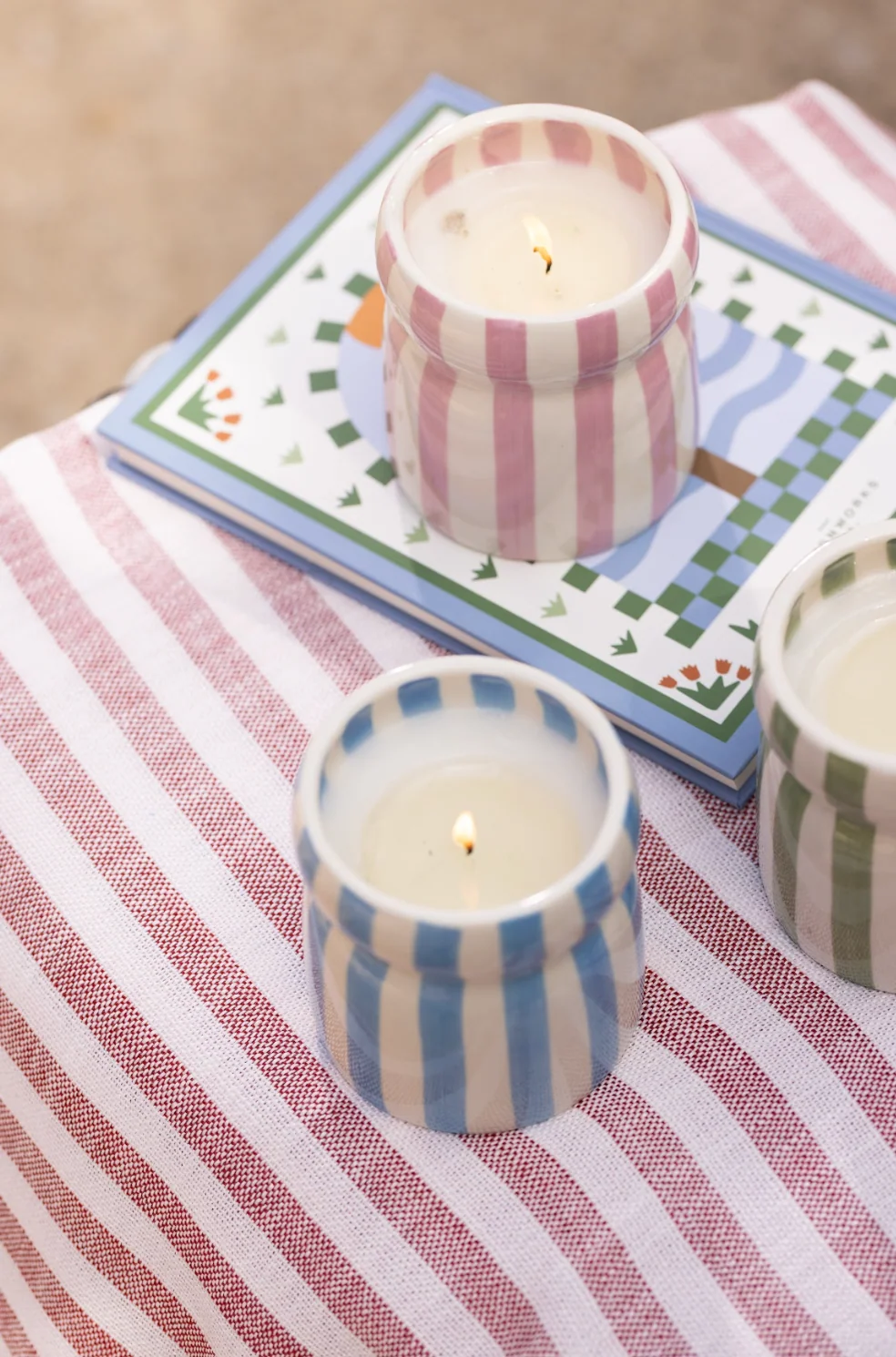 Paddywax Cabana Blue Ceramic Scented Candle, Lost At Sea - Image 5