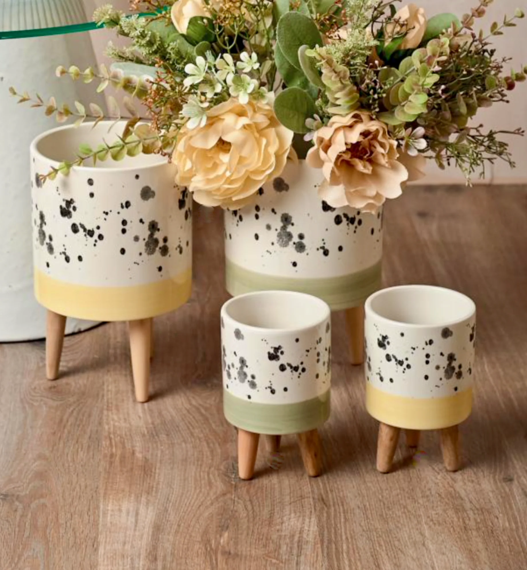 Parlane Living Splatter Planter Yellow - Image 2