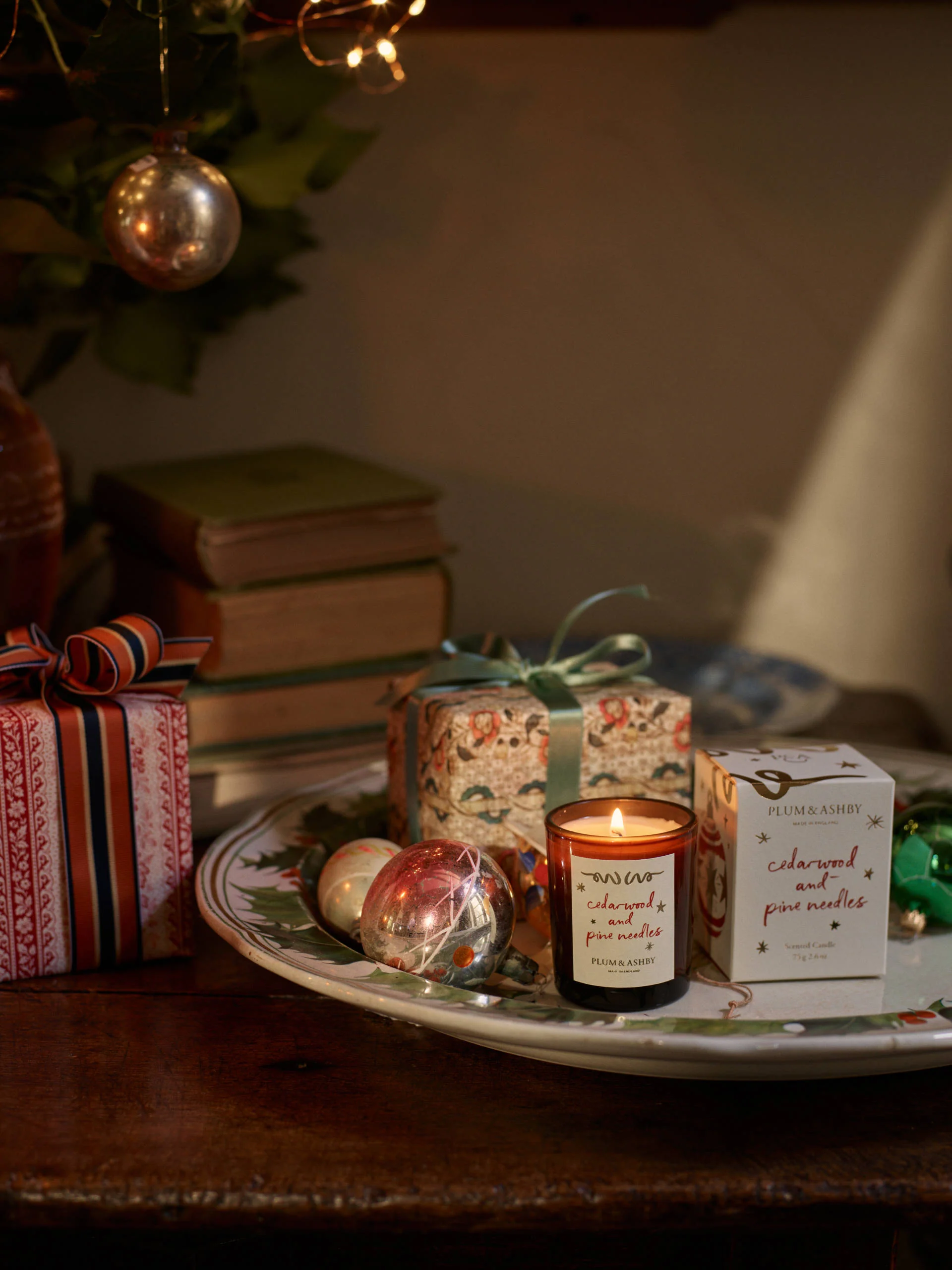 Plum & Ashby Cedarwood & Pine Needles Scented Votive - Image 2