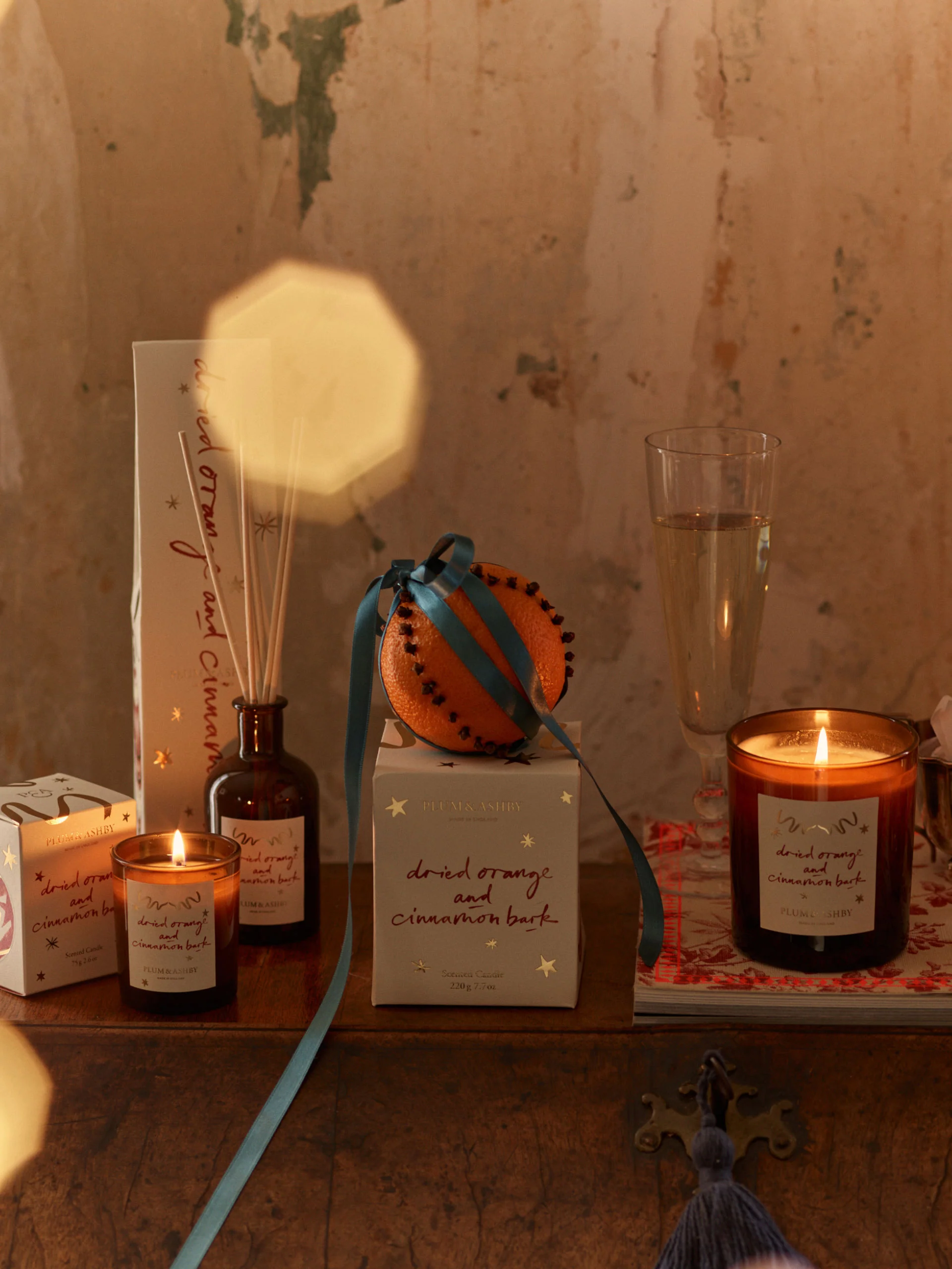 Plum & Ashby Dried Orange & Cinnamon Bark Scented Votive - Image 3