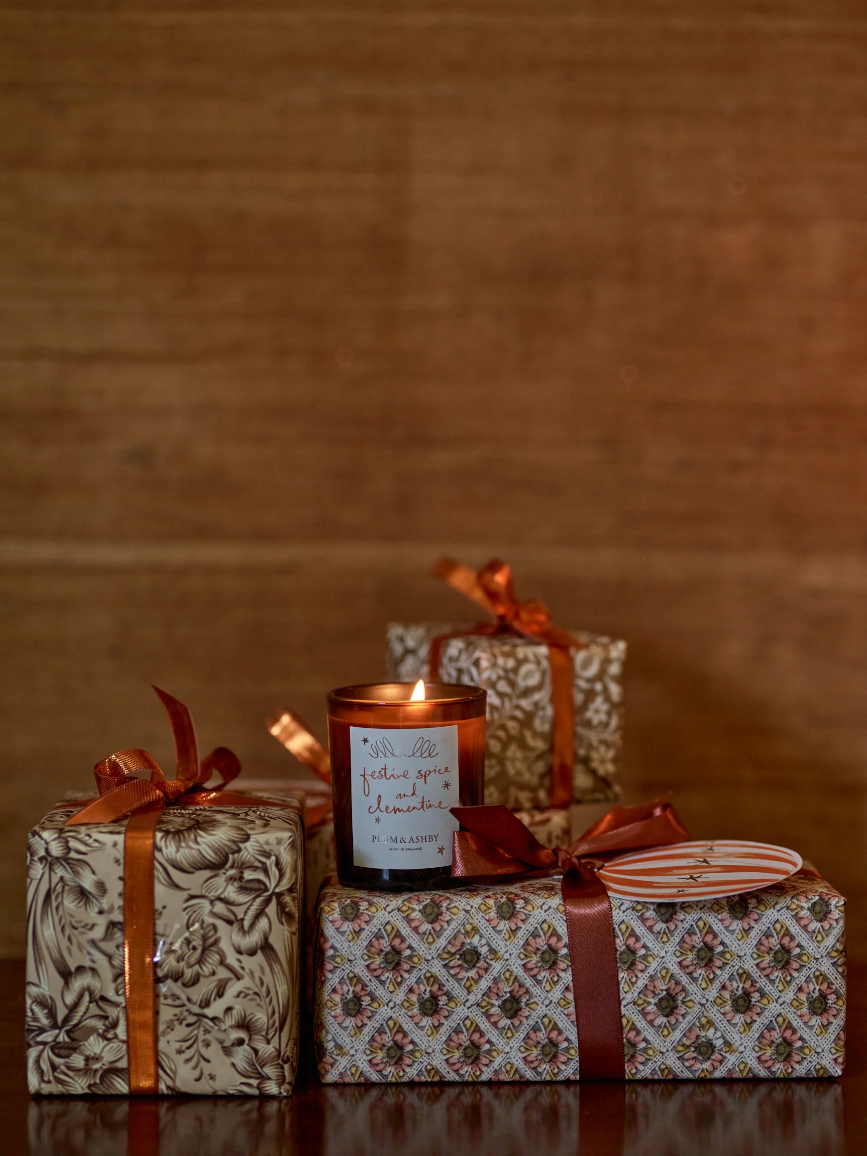 Plum & Ashby Festive Spice & Clementine Scented Votive - Image 8