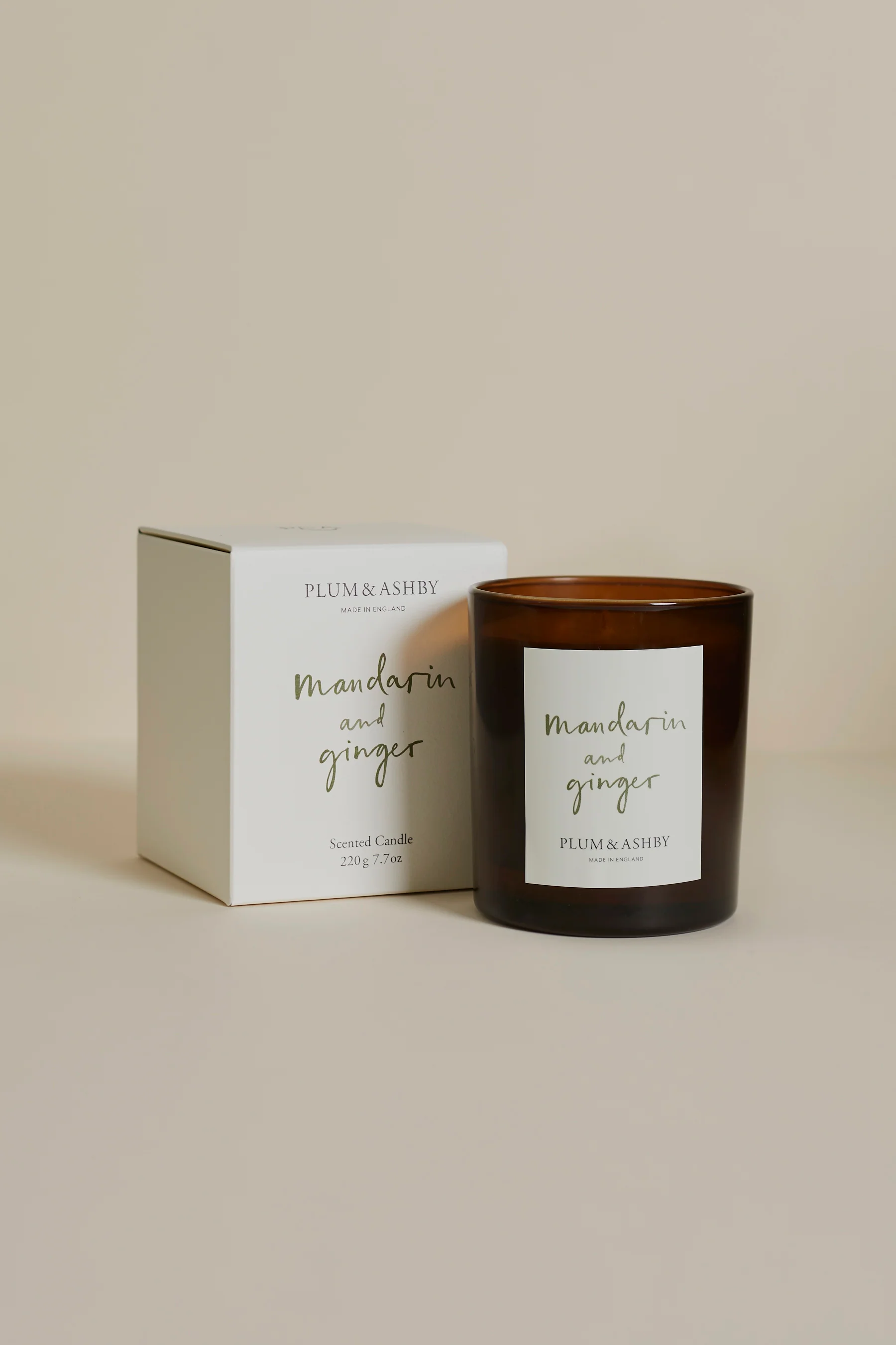 Plum & Ashby Scented Candle, Mandarin & Ginger