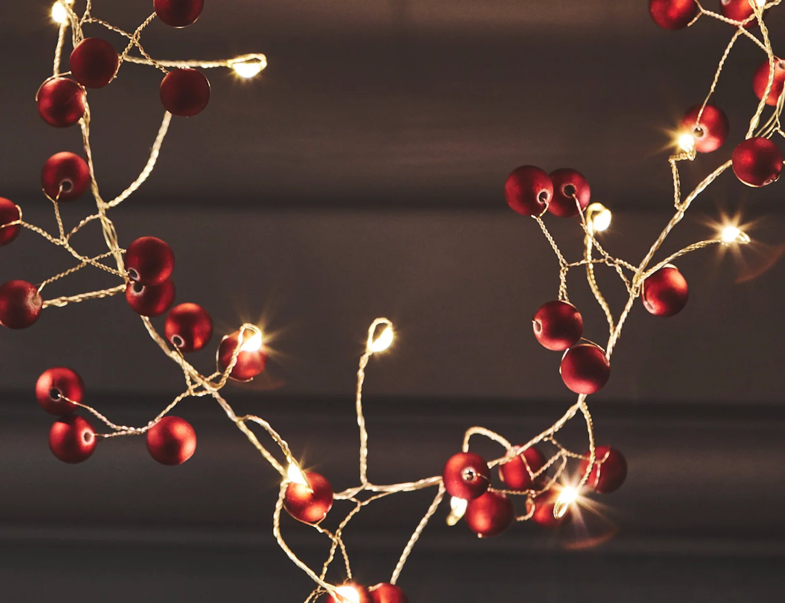 Red Berry LED Fairy Lights (Mains Powered) - Image 3
