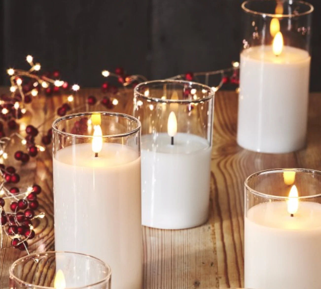 Red Berry LED Fairy Lights (Mains Powered) - Image 4