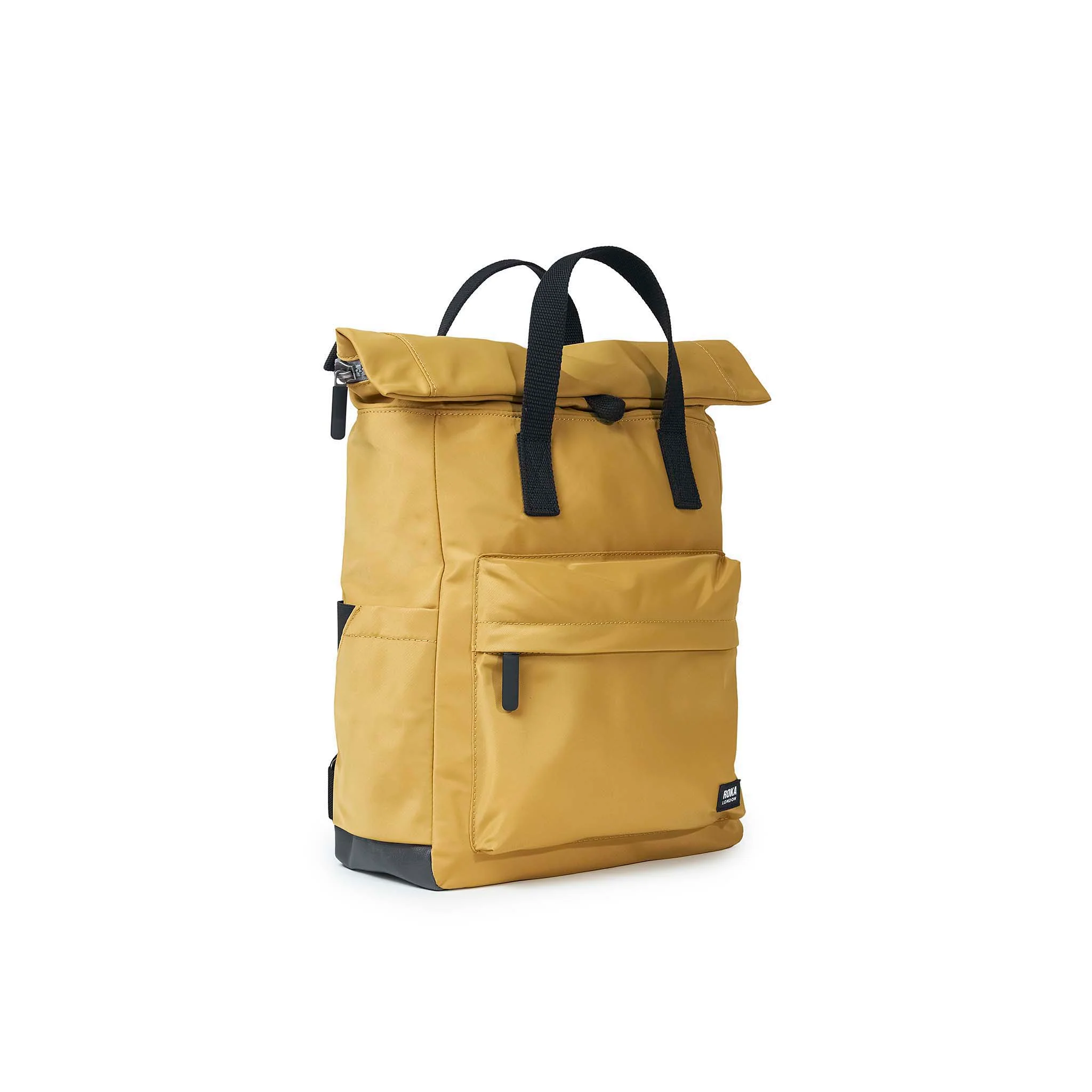 Roka London Black Label, Canfield B Medium Rucksack, Corn (Sustainable Nylon) - Image 2