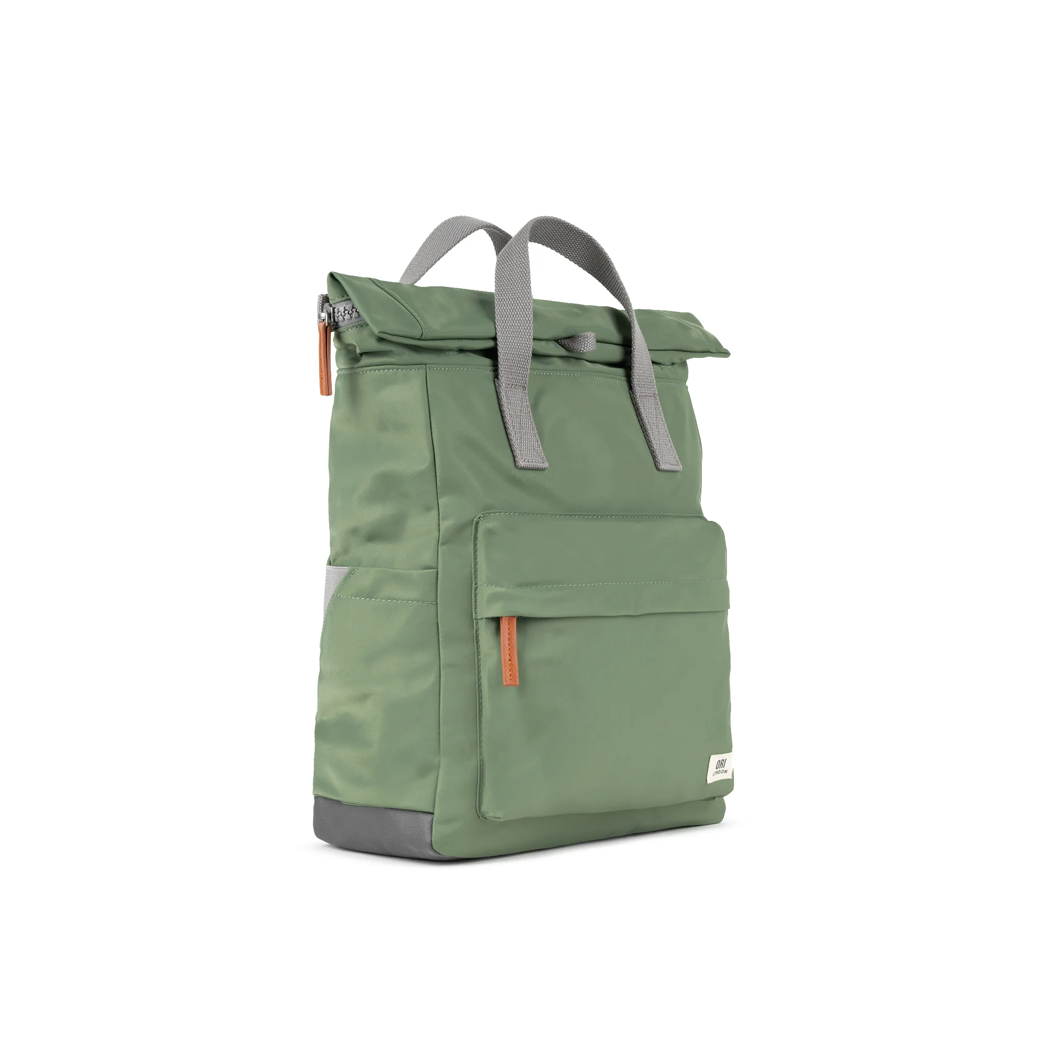 Roka London Canfield B Medium Sustainable Nylon Rucksack, Granite - Image 2